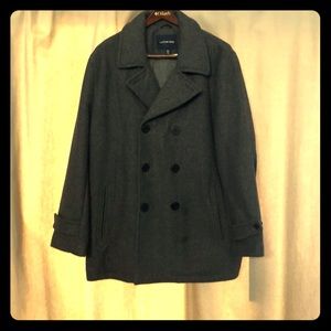 Men’s Grey Peacoat